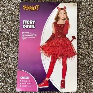 Fiery Devil costume girls L 12/14 Spirit